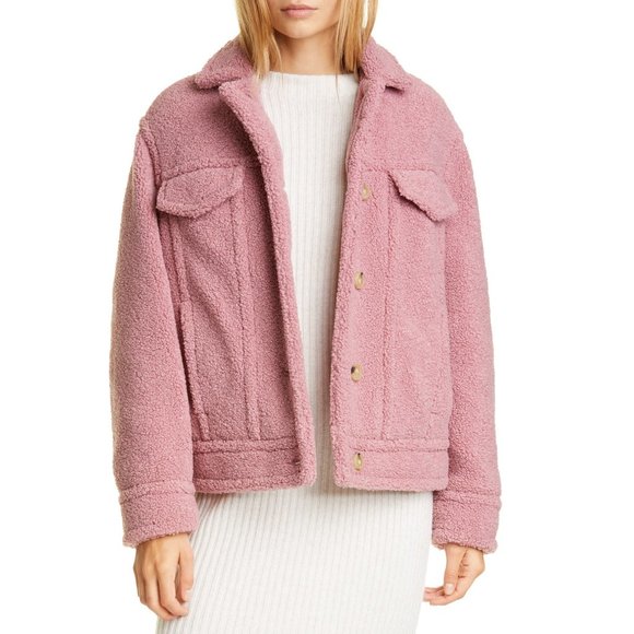 NWT Vince Teddy Sherpa Faux Fur Jacket - Picture 1 of 16